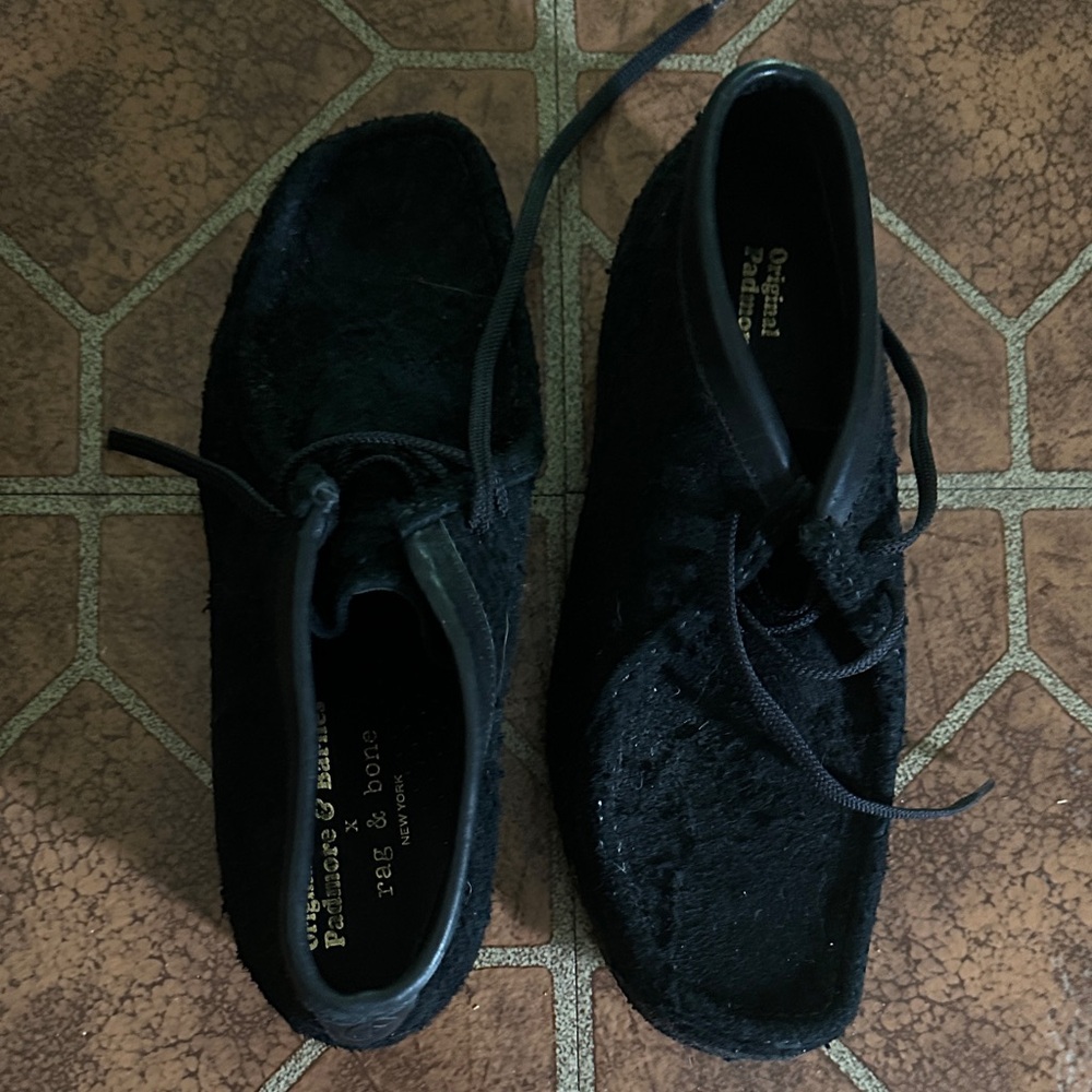 rag & bone Black suede chukka Boots